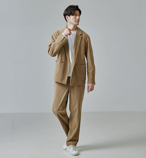 ABAHOUSE「【セットアップ対応】ストレッチ コーデュロイ ワイドテーパード パンツ」|その他|