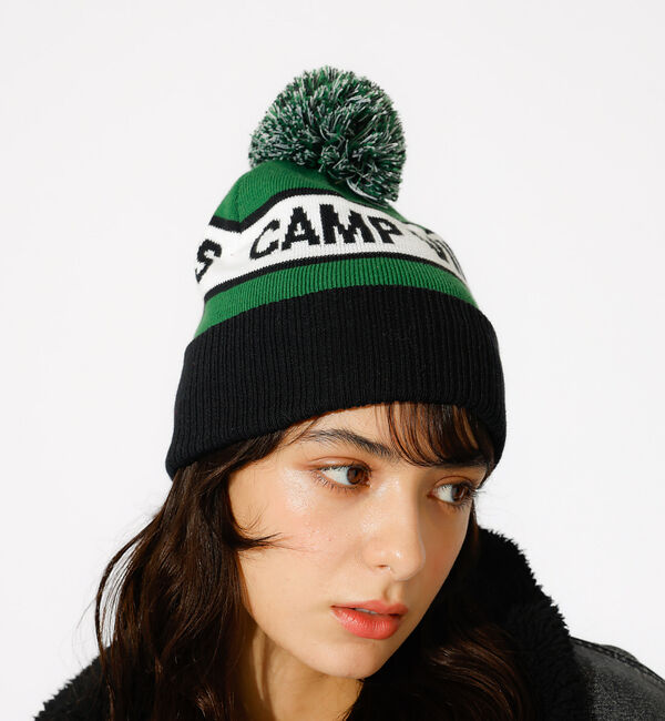 ABAHOUSE「【POLeR/ポーラー】bonbon BEANIE/ボンボンニットキャップビーニ」|その他|ブラック系その他1