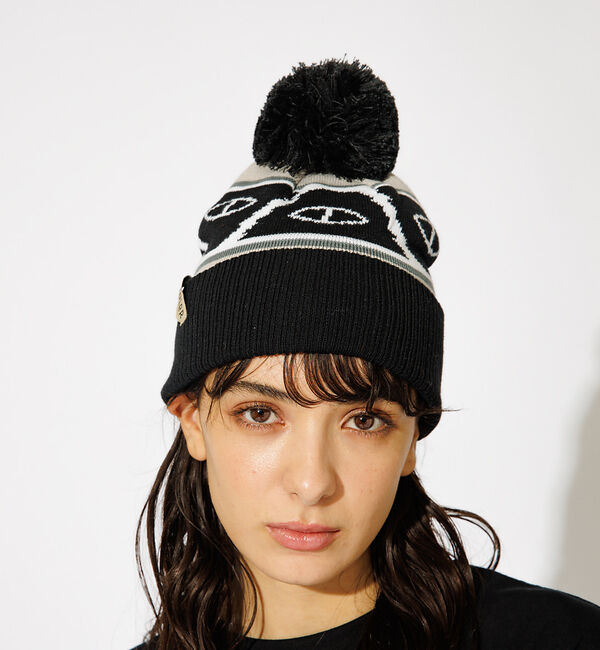ABAHOUSE「【POLeR/ポーラー】bonbon BEANIE/ボンボンニットキャップビーニ」|その他|ブラック系その他2