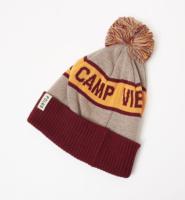 ABAHOUSE「【POLeR/ポーラー】bonbon BEANIE/ボンボンニットキャップビーニ」|その他|レッド系その他1