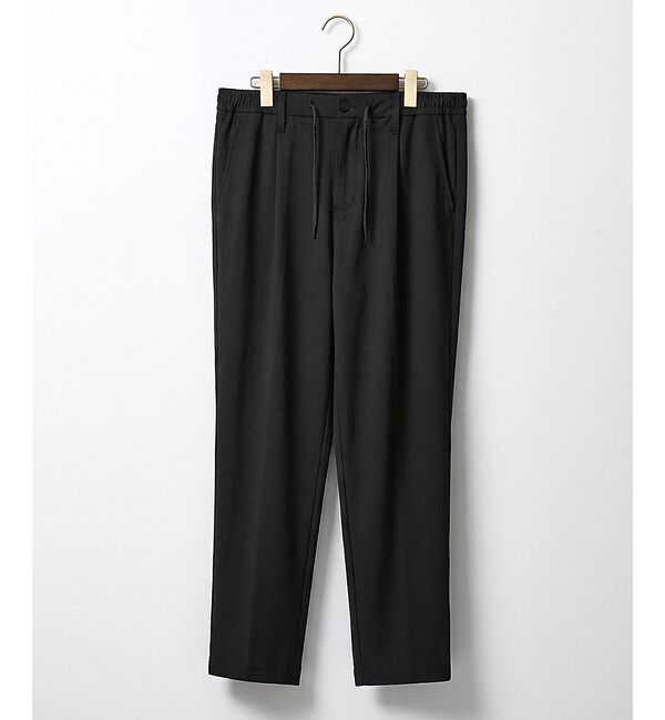 ABAHOUSE「【SMART CLOSET】接触冷感 カットメッシュ スラックス / セットアッ」|スラックス|ブラック