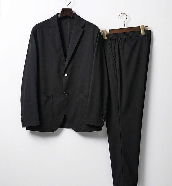 ABAHOUSE「【SMART CLOSET】接触冷感 カットメッシュ スラックス / セットアッ」|スラックス|