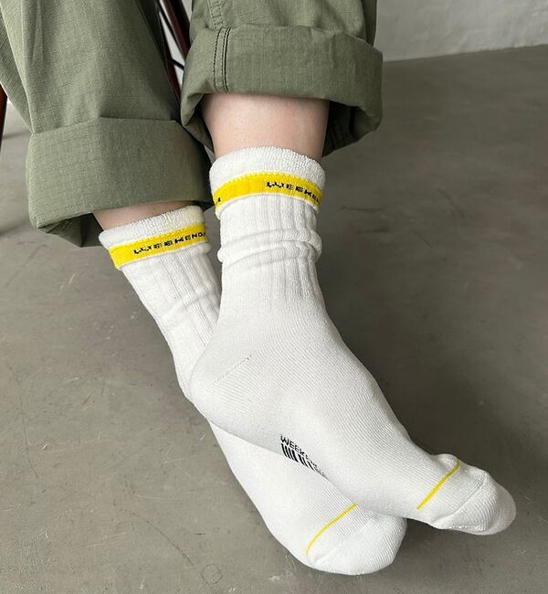 ABAHOUSE「【WEEKENDER/ウィークエンダー】ロゴソックス / 靴下 / SOCKS」|ソックス|