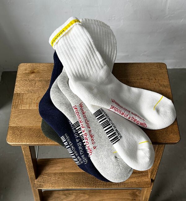 ABAHOUSE「【WEEKENDER/ウィークエンダー】ロゴソックス / 靴下 / SOCKS」|ソックス|