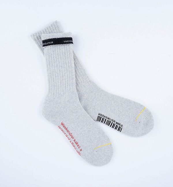 ABAHOUSE「【WEEKENDER/ウィークエンダー】ロゴソックス / 靴下 / SOCKS」|ソックス|