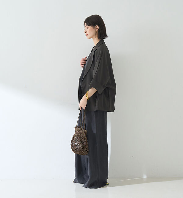 Rouge vif「【セットアップ対応】【新色登場】キュプラフィブリル ワイドパンツ」|その他|
