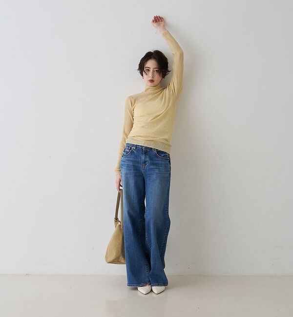 Rouge vif「防縮Wシアータートルリブニット」|ニット・セーター|