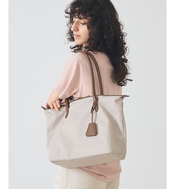 LOWELL things「●SOEUR/A4軽量ナイロントート/キャリーオン」|トートバッグ|グレージュ