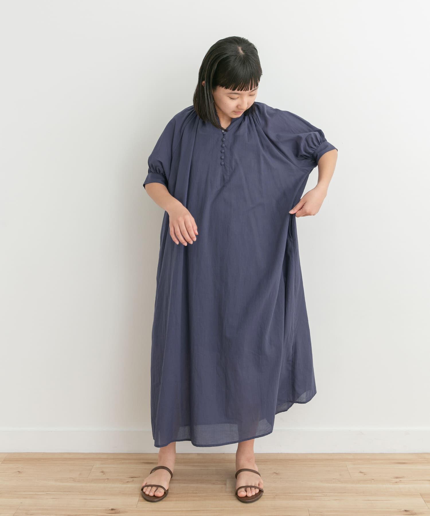 URBAN RESEARCH DOORS「『親子リンク』コットンボイルカフタンワンピース(KIDS)」|ワンピース|