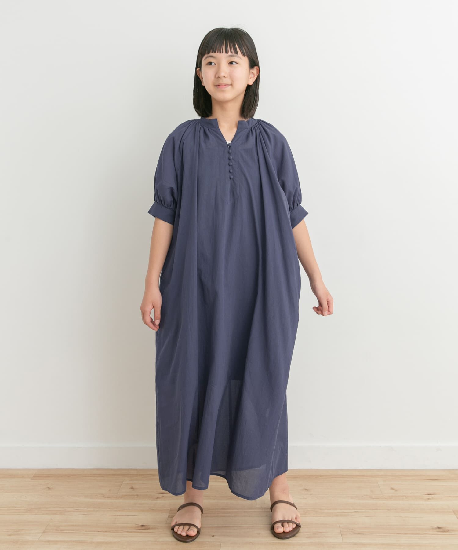URBAN RESEARCH DOORS「『親子リンク』コットンボイルカフタンワンピース(KIDS)」|ワンピース|