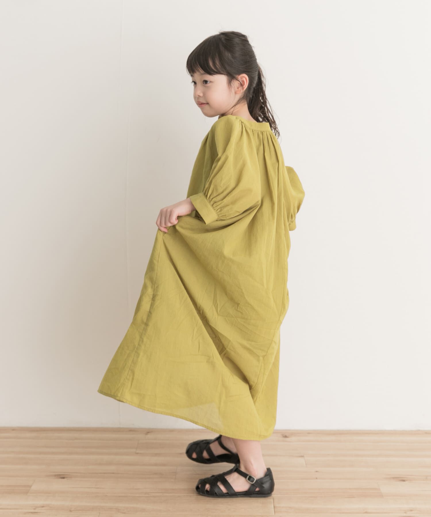 URBAN RESEARCH DOORS「『親子リンク』コットンボイルカフタンワンピース(KIDS)」|ワンピース|