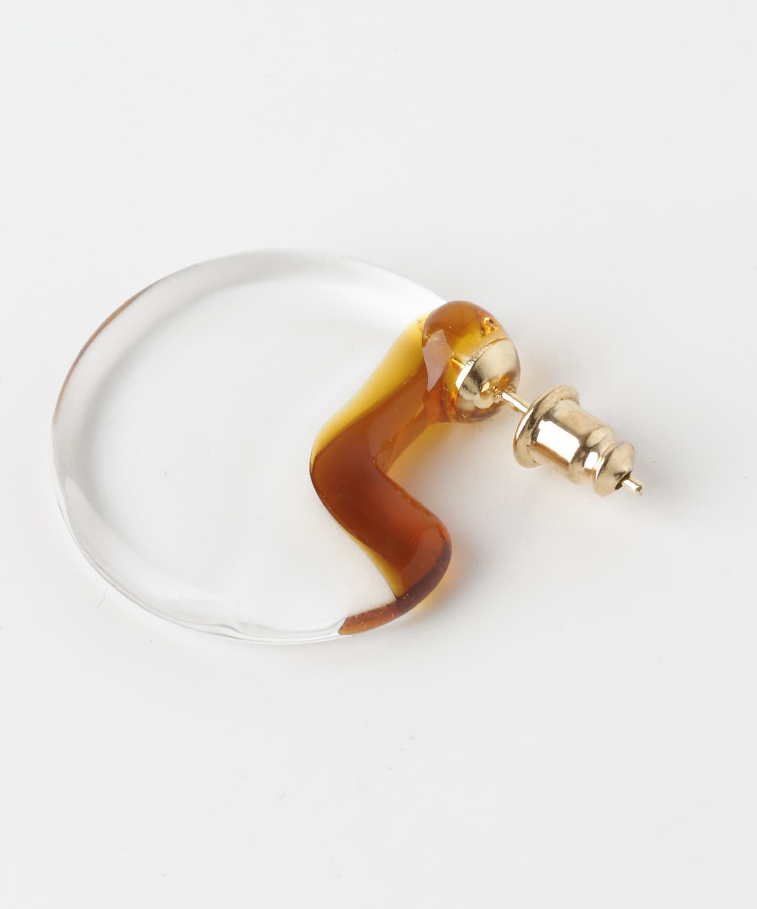 URBAN RESEARCH DOORS「『別注』HARIO Lampwork Factory&times;DOORS　クォーターサークルピアス」|ピアス|
