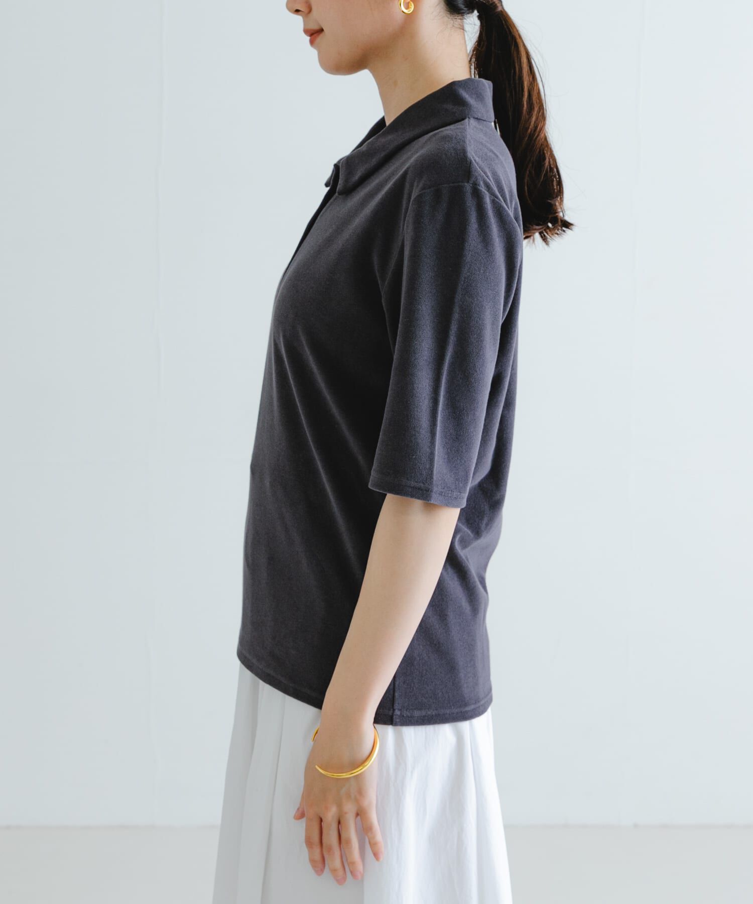 URBAN RESEARCH「パイルポロ衿カットソー」|Tシャツ・カットソー|