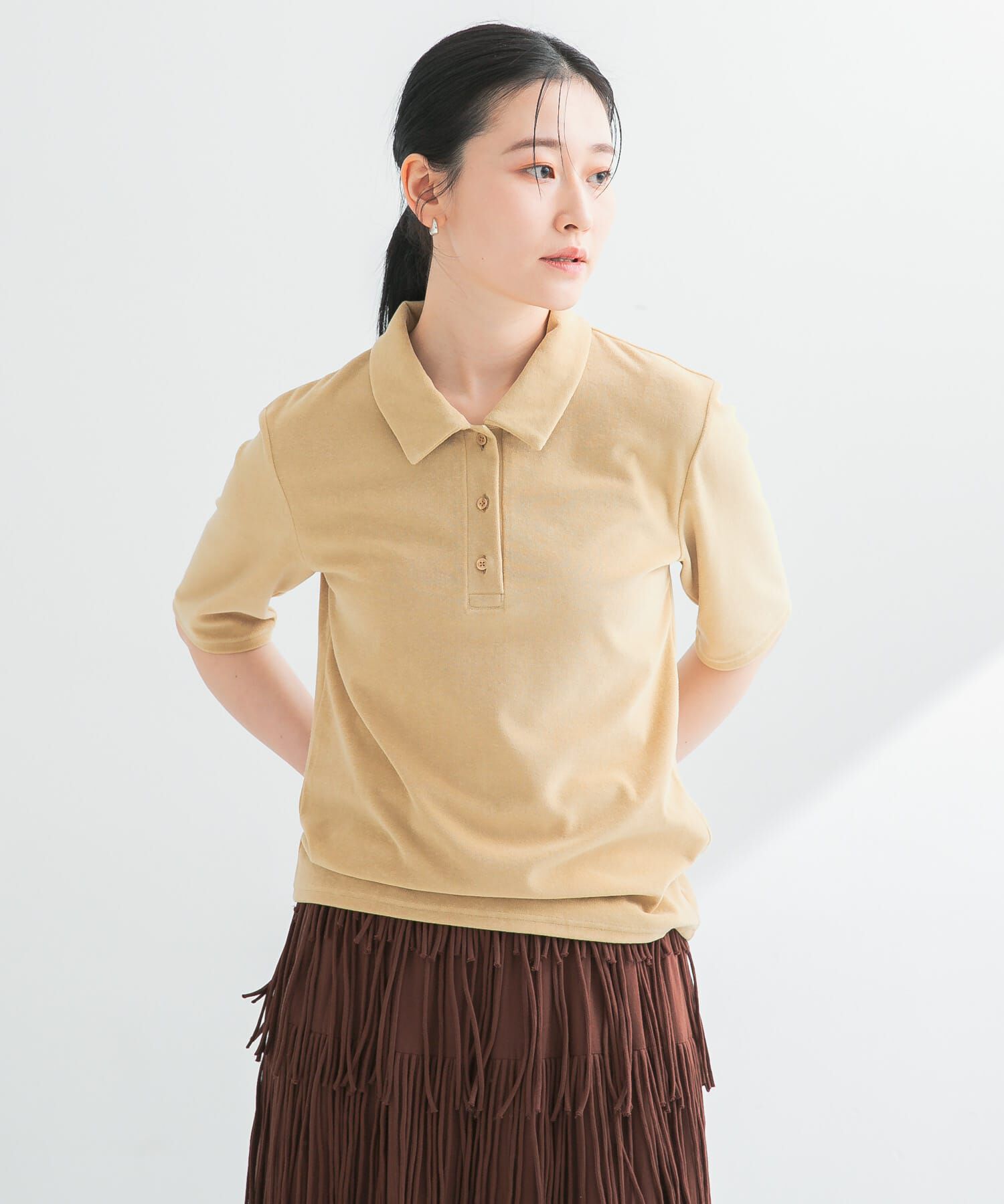 URBAN RESEARCH「パイルポロ衿カットソー」|Tシャツ・カットソー|