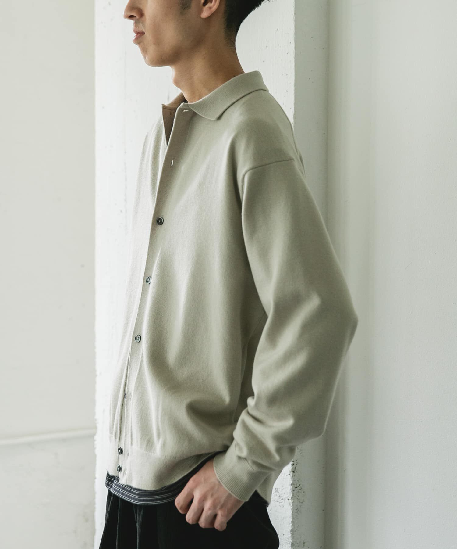 URBAN RESEARCH DOORS「『XLｻｲｽﾞ/WEB限定/仁村紗和さん着用』『UR TECH 200日ﾆｯﾄ』ｼｬﾂ ｶｰ」|カーディガン|