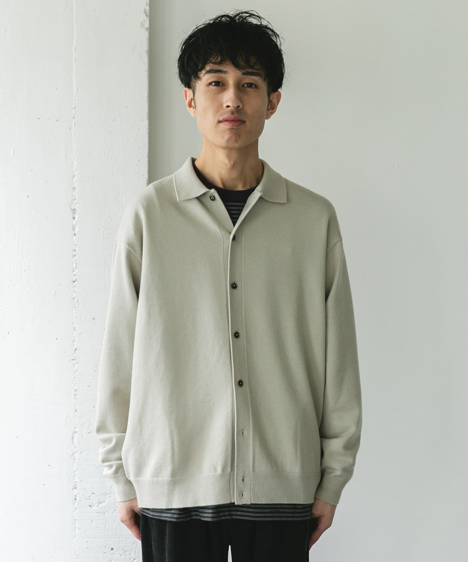 URBAN RESEARCH DOORS「『XLｻｲｽﾞ/WEB限定/仁村紗和さん着用』『UR TECH 200日ﾆｯﾄ』ｼｬﾂ ｶｰ」|カーディガン|