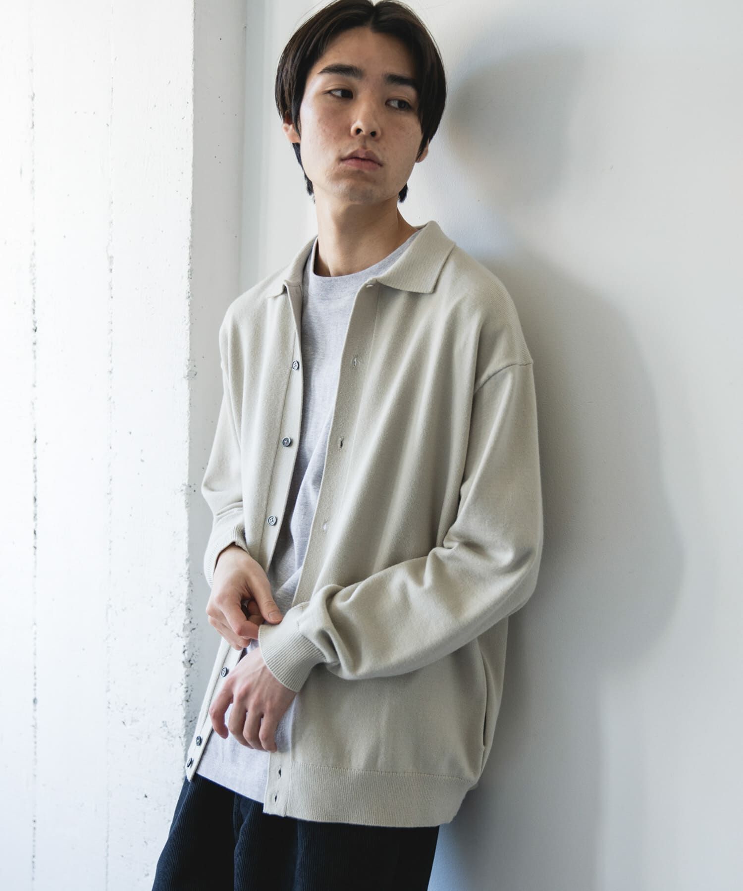 URBAN RESEARCH DOORS「『XLｻｲｽﾞ/WEB限定/仁村紗和さん着用』『UR TECH 200日ﾆｯﾄ』ｼｬﾂ ｶｰ」|カーディガン|