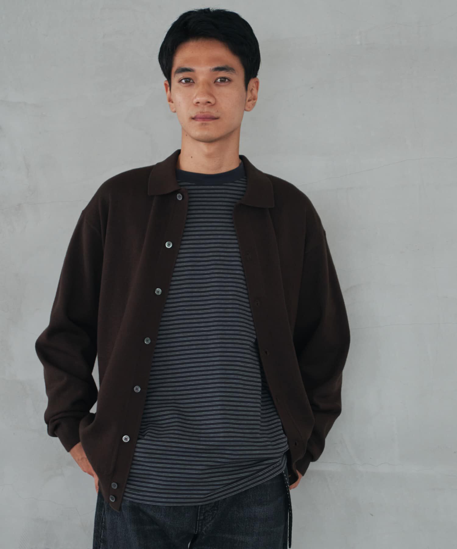 URBAN RESEARCH DOORS「『XLｻｲｽﾞ/WEB限定/仁村紗和さん着用』『UR TECH 200日ﾆｯﾄ』ｼｬﾂ ｶｰ」|カーディガン|