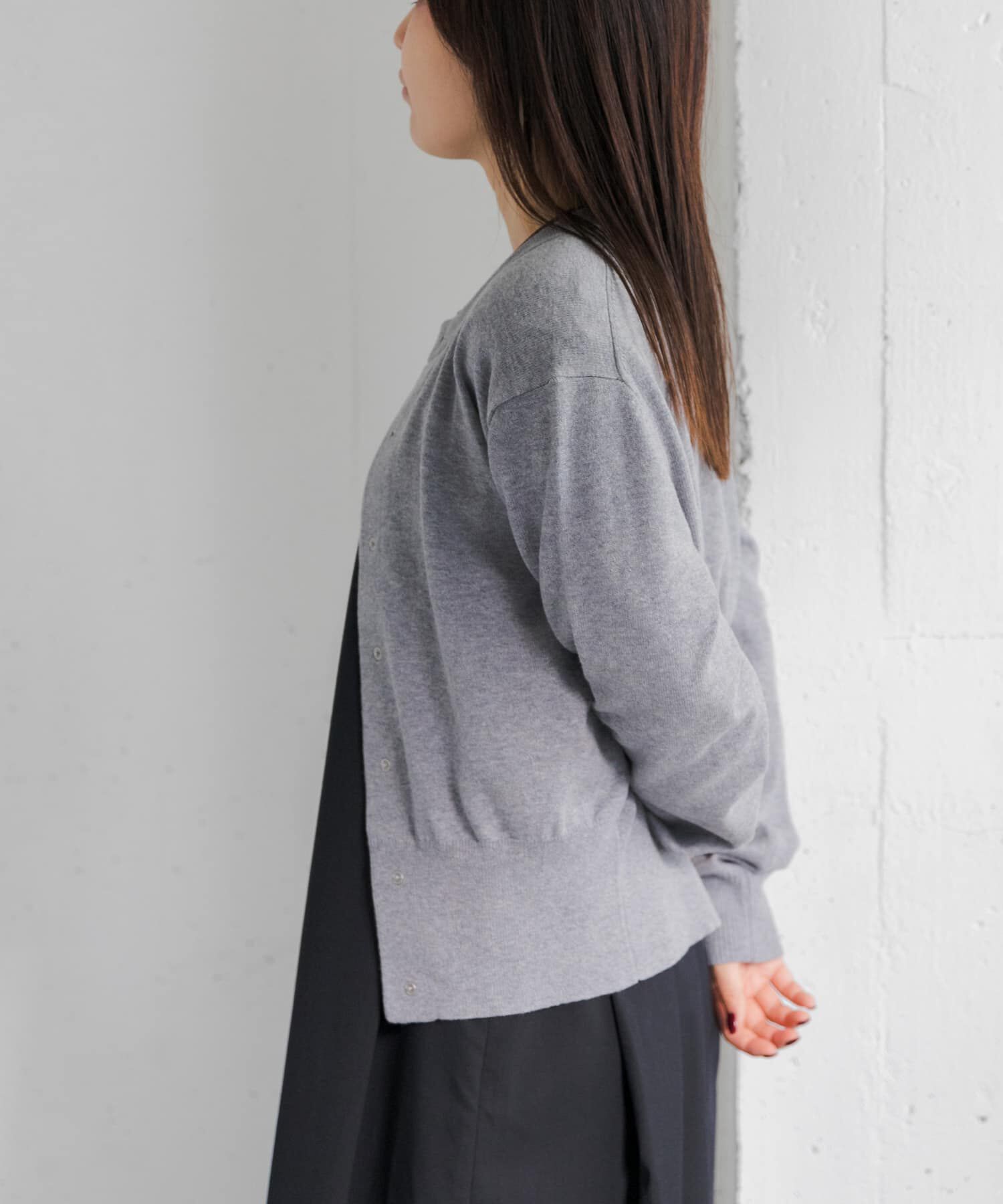 URBAN RESEARCH DOORS「FORK&SPOON　ミラージュクルーネックニットカーディガン」|カーディガン|