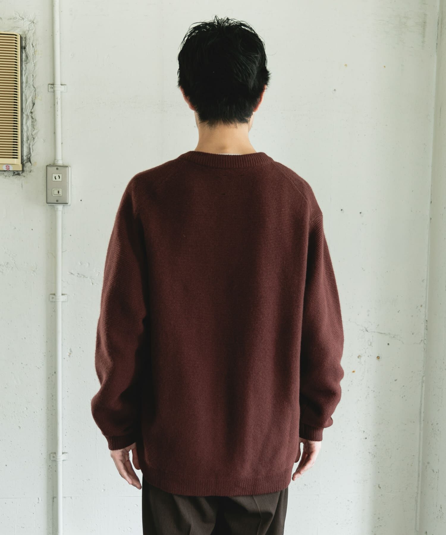 URBAN RESEARCH DOORS「ハミルトンウールガーターカーディガン」|カーディガン|