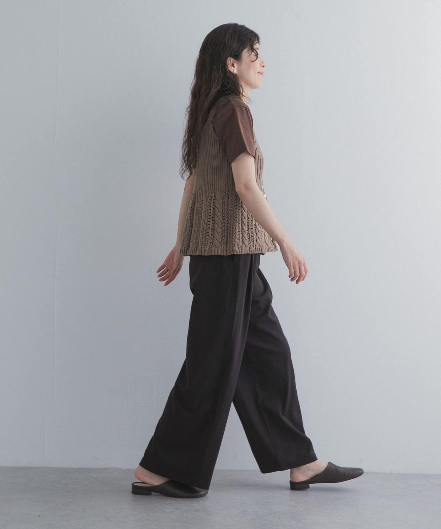 URBAN RESEARCH DOORS「『仁村紗和さん着用』『UR TECH』完声9分丈ワイドパンツ」|その他|