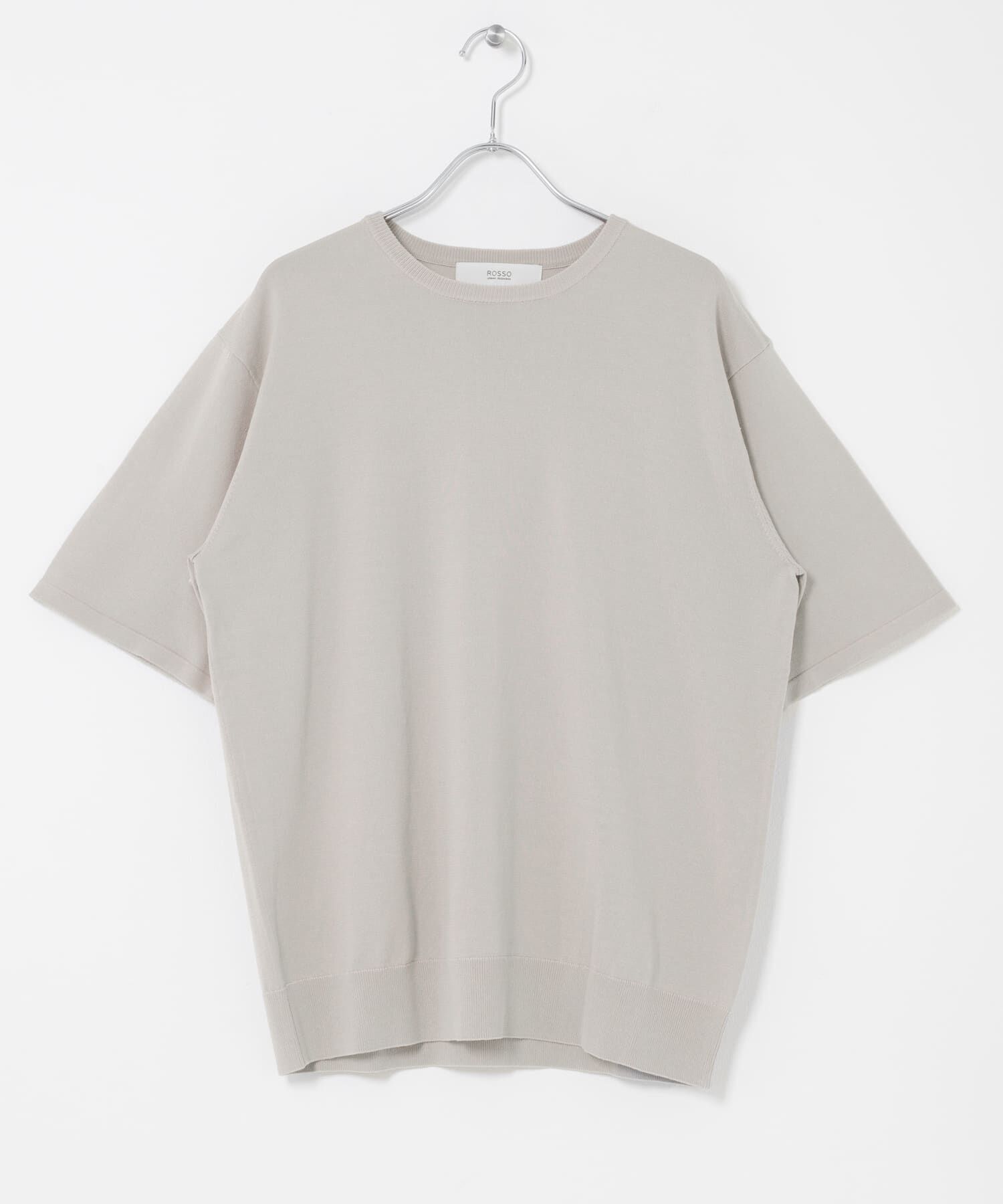 URBAN RESEARCH ROSSO「『WEB限定』シルク混クルーネックサマーニット」|ニット・セーター|