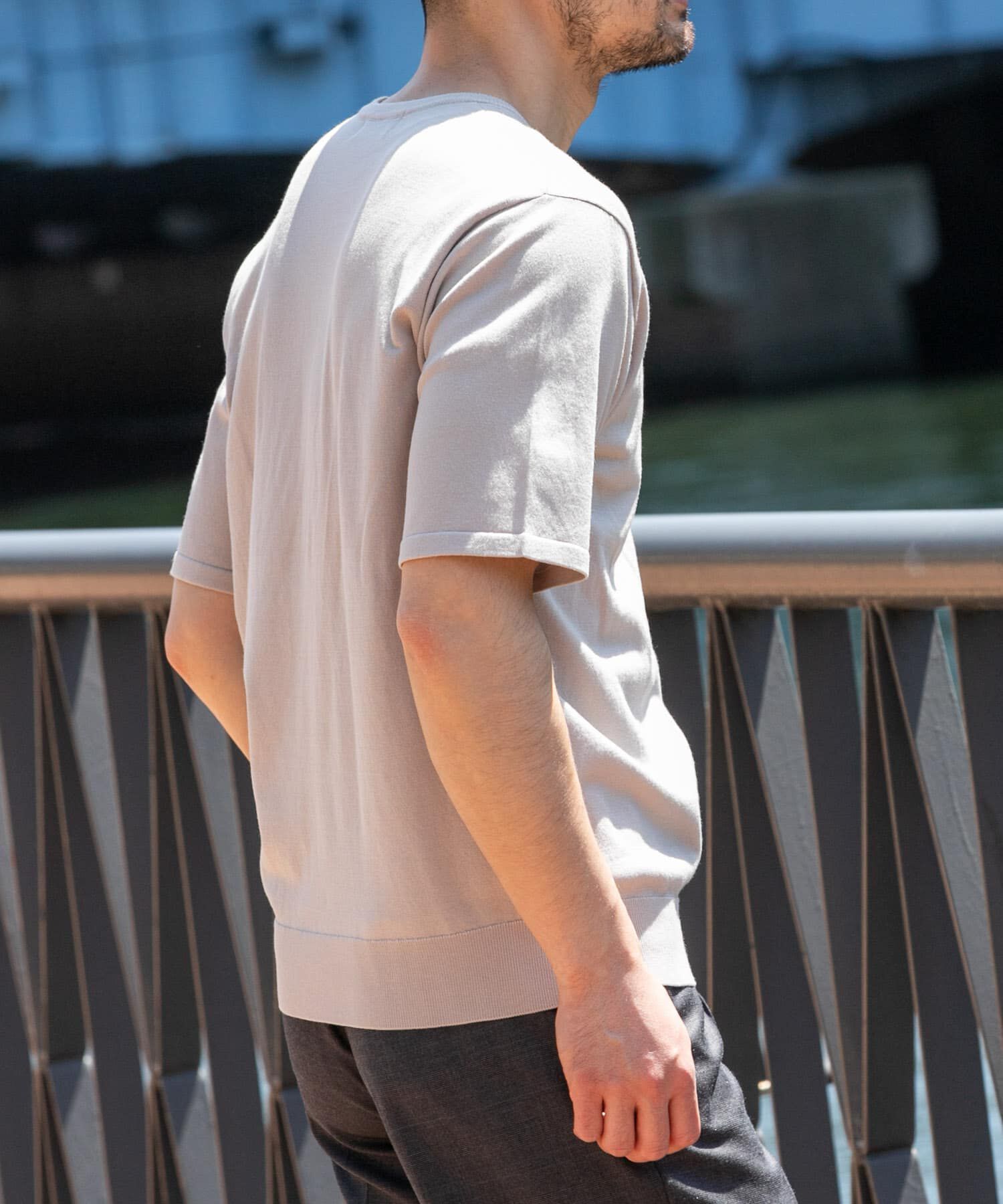 URBAN RESEARCH ROSSO「『WEB限定』シルク混クルーネックサマーニット」|ニット・セーター|