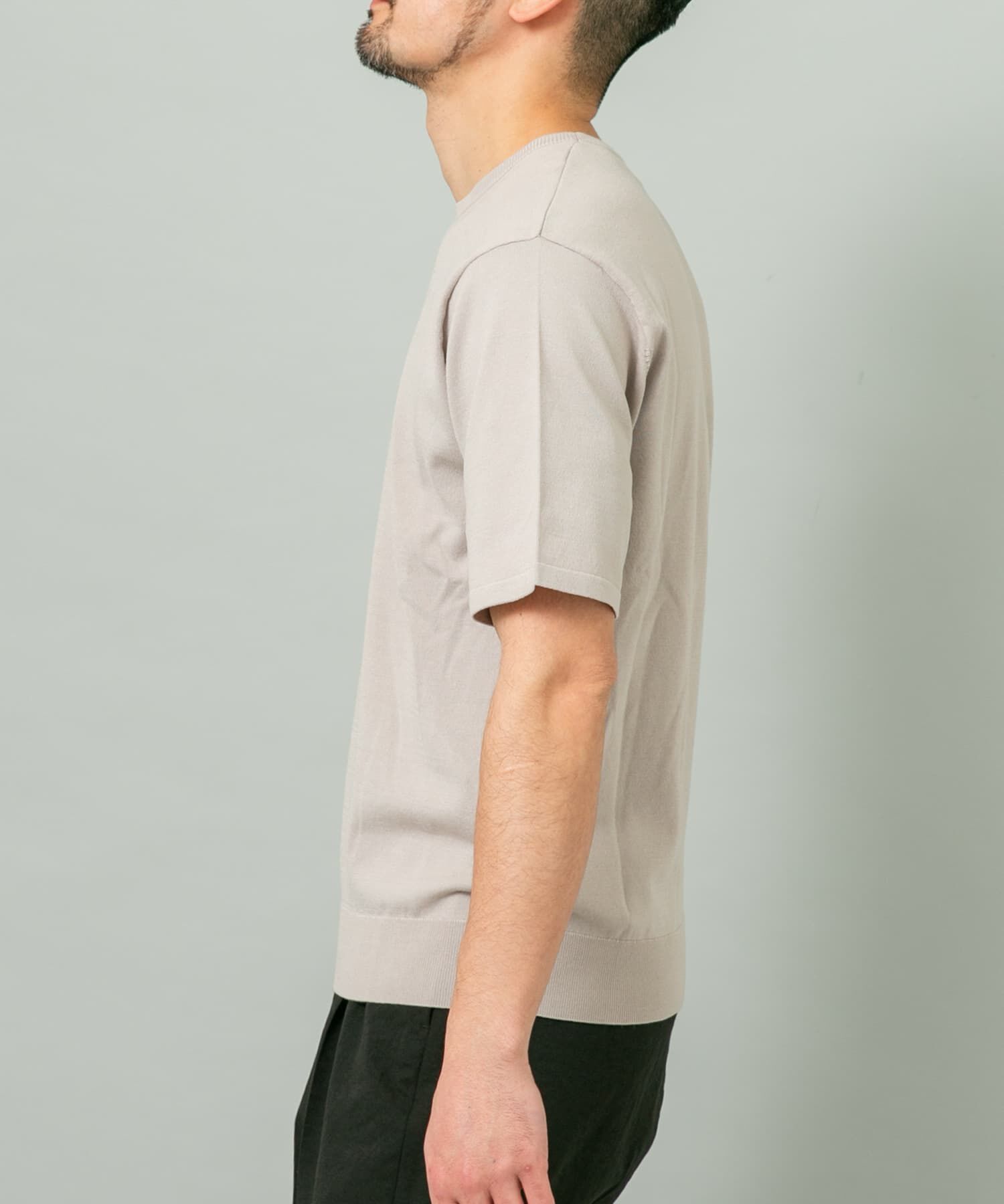 URBAN RESEARCH ROSSO「『WEB限定』シルク混クルーネックサマーニット」|ニット・セーター|