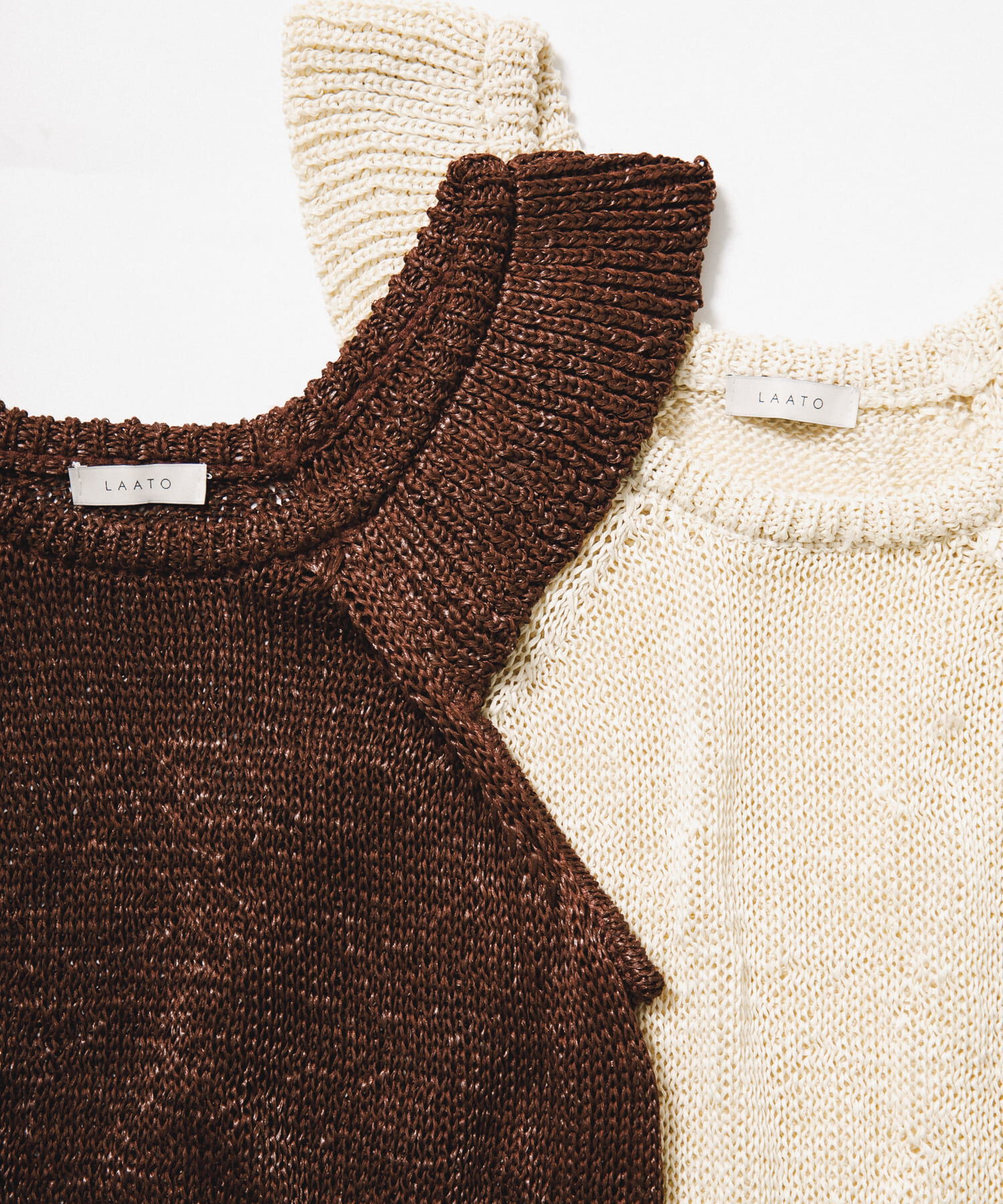 LAATO「knit frill tunic」|チュニック|