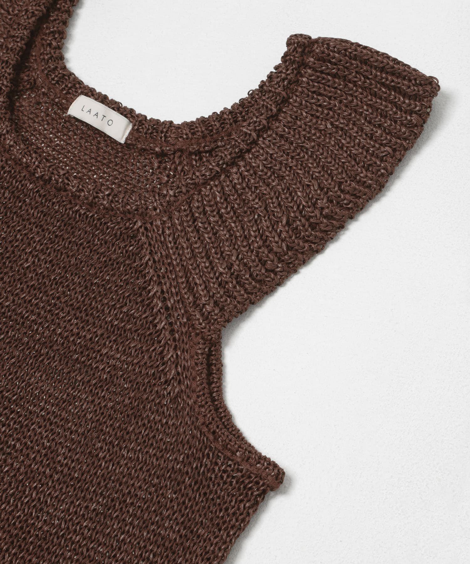 LAATO「knit frill tunic」|チュニック|