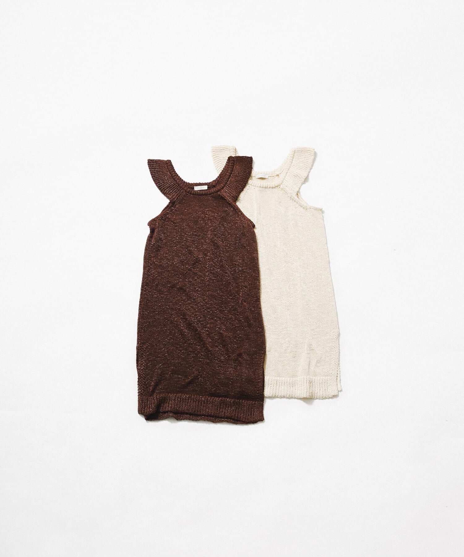 LAATO「knit frill tunic」|チュニック|