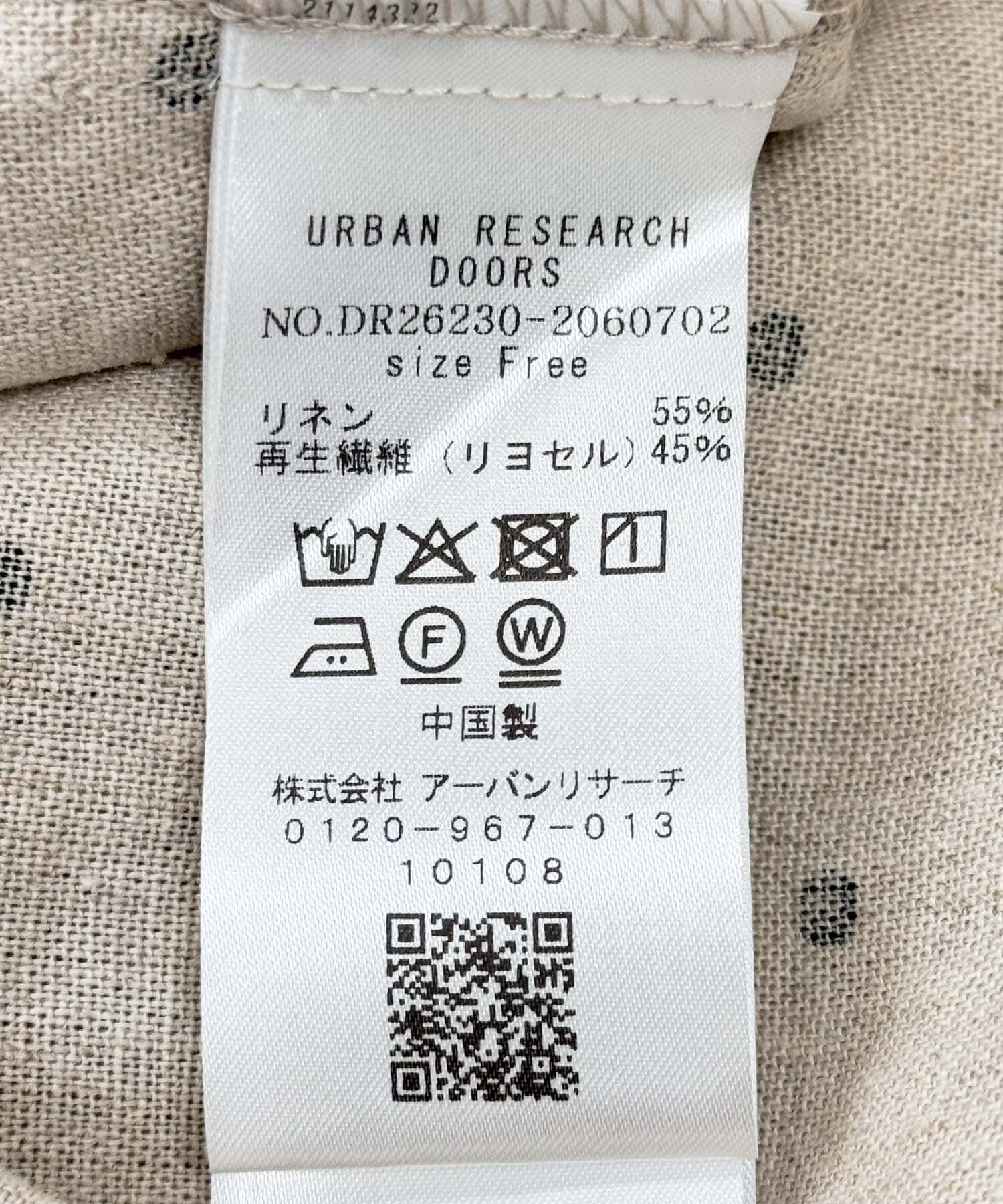 URBAN RESEARCH DOORS「リネンリヨセルドットワンピース」|ワンピース|