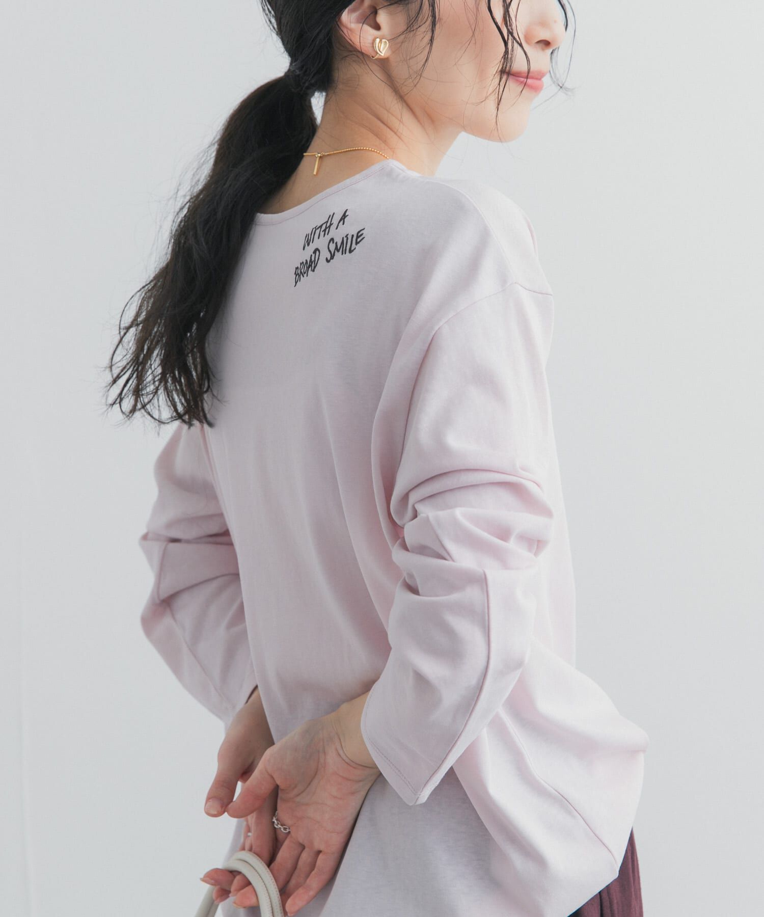 URBAN RESEARCH DOORS「バック刺繍ロングスリーブTシャツ」|Tシャツ・カットソー|
