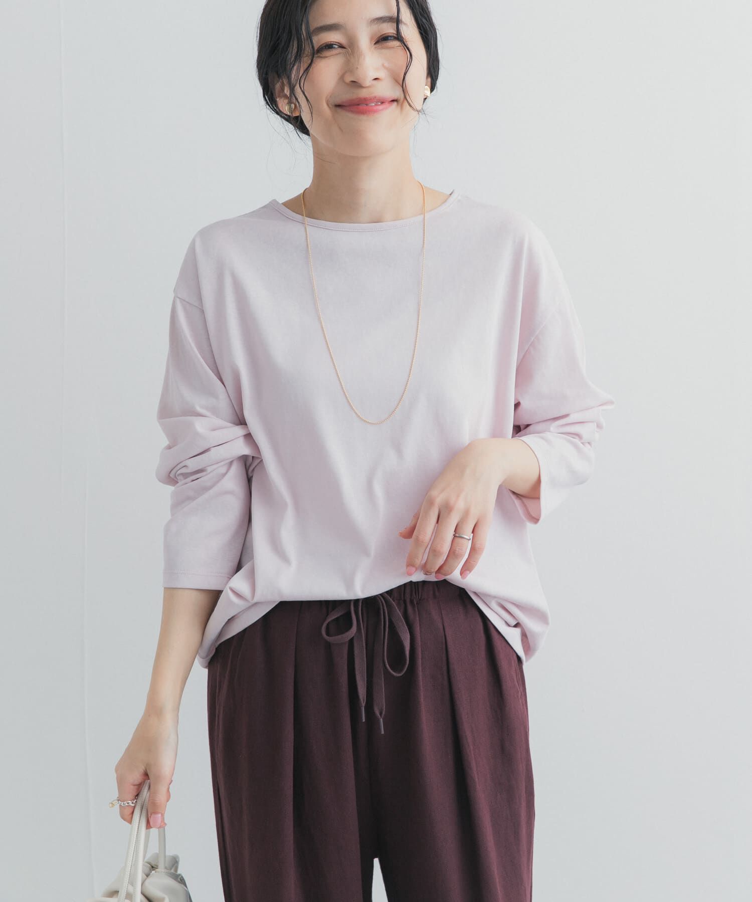 URBAN RESEARCH DOORS「バック刺繍ロングスリーブTシャツ」|Tシャツ・カットソー|