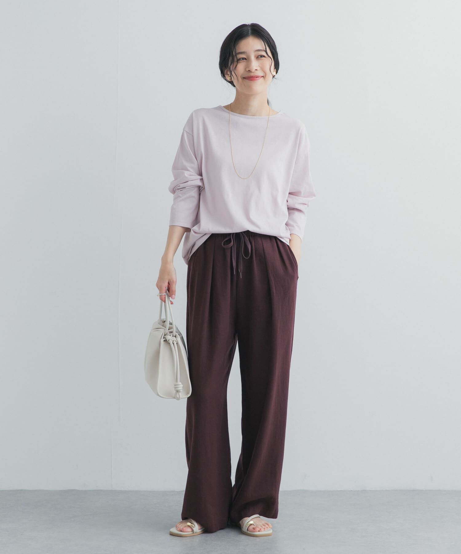 URBAN RESEARCH DOORS「バック刺繍ロングスリーブTシャツ」|Tシャツ・カットソー|