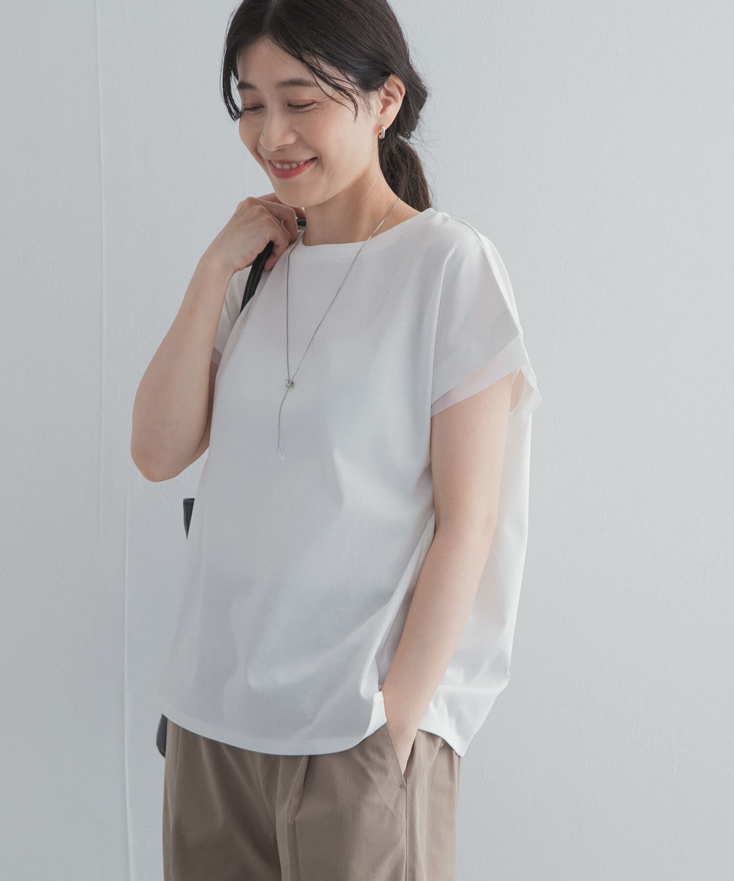 URBAN RESEARCH DOORS「シルケットコットンシアードッキングプルオーバー」|Tシャツ・カットソー|