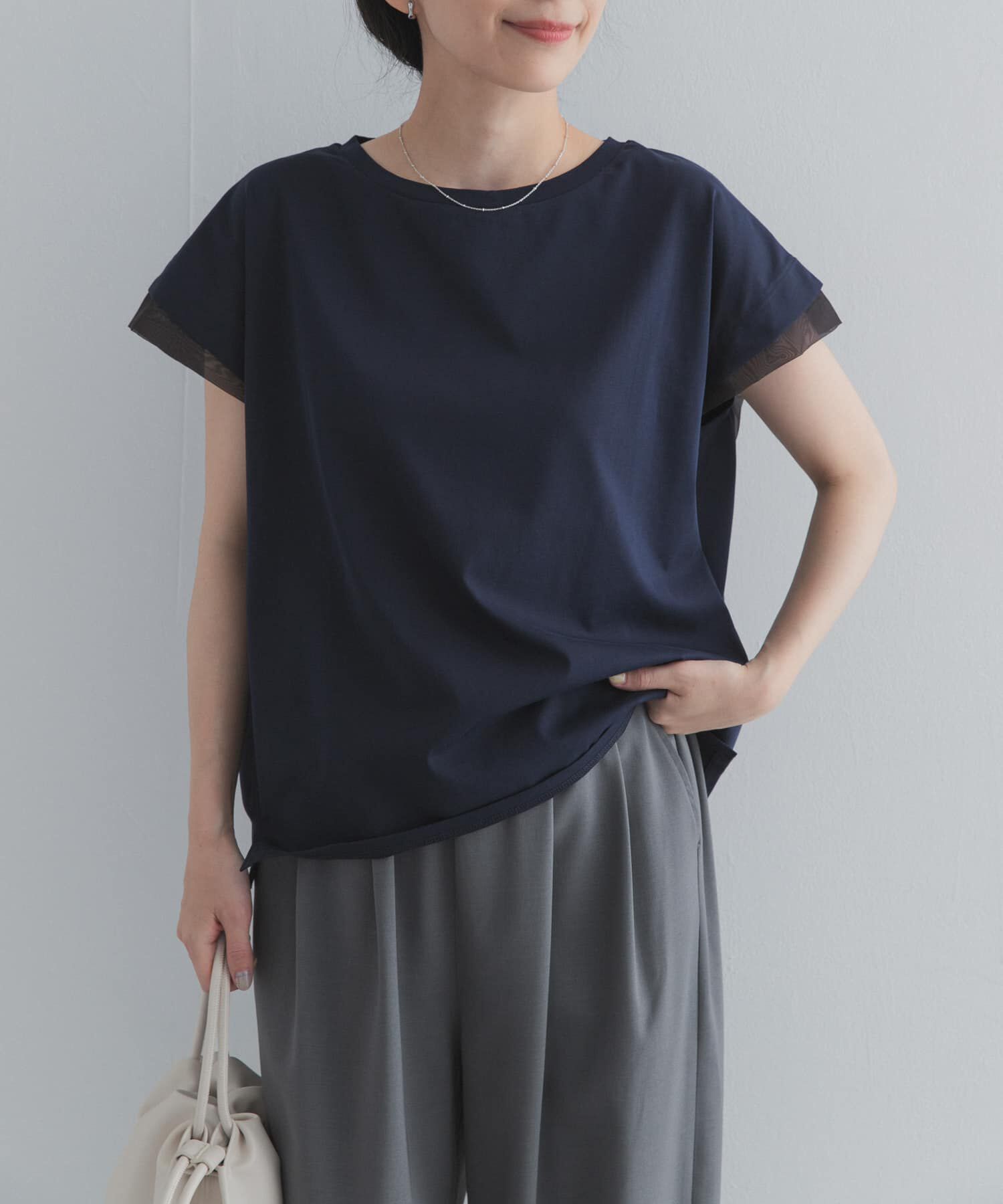 URBAN RESEARCH DOORS「シルケットコットンシアードッキングプルオーバー」|Tシャツ・カットソー|