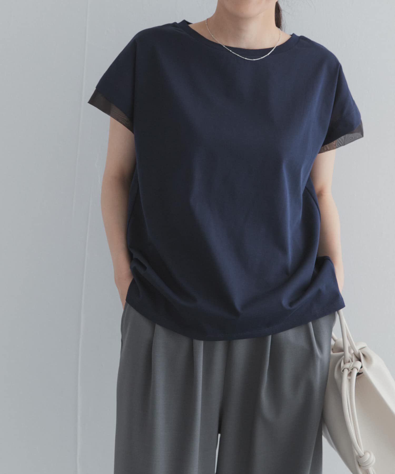 URBAN RESEARCH DOORS「シルケットコットンシアードッキングプルオーバー」|Tシャツ・カットソー|