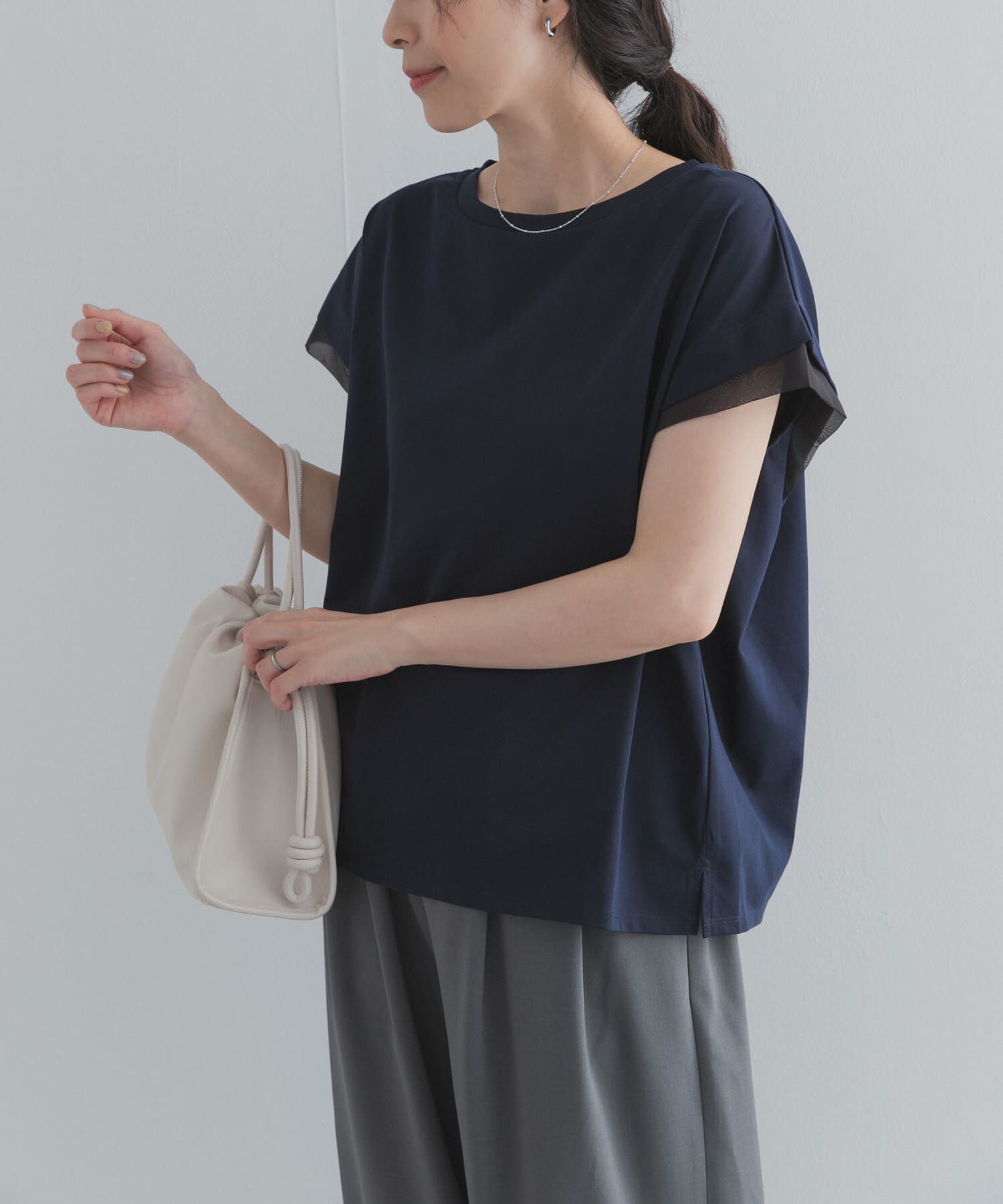 URBAN RESEARCH DOORS「シルケットコットンシアードッキングプルオーバー」|Tシャツ・カットソー|