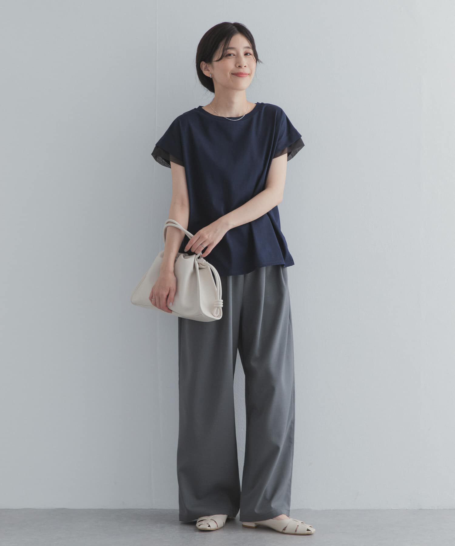 URBAN RESEARCH DOORS「シルケットコットンシアードッキングプルオーバー」|Tシャツ・カットソー|