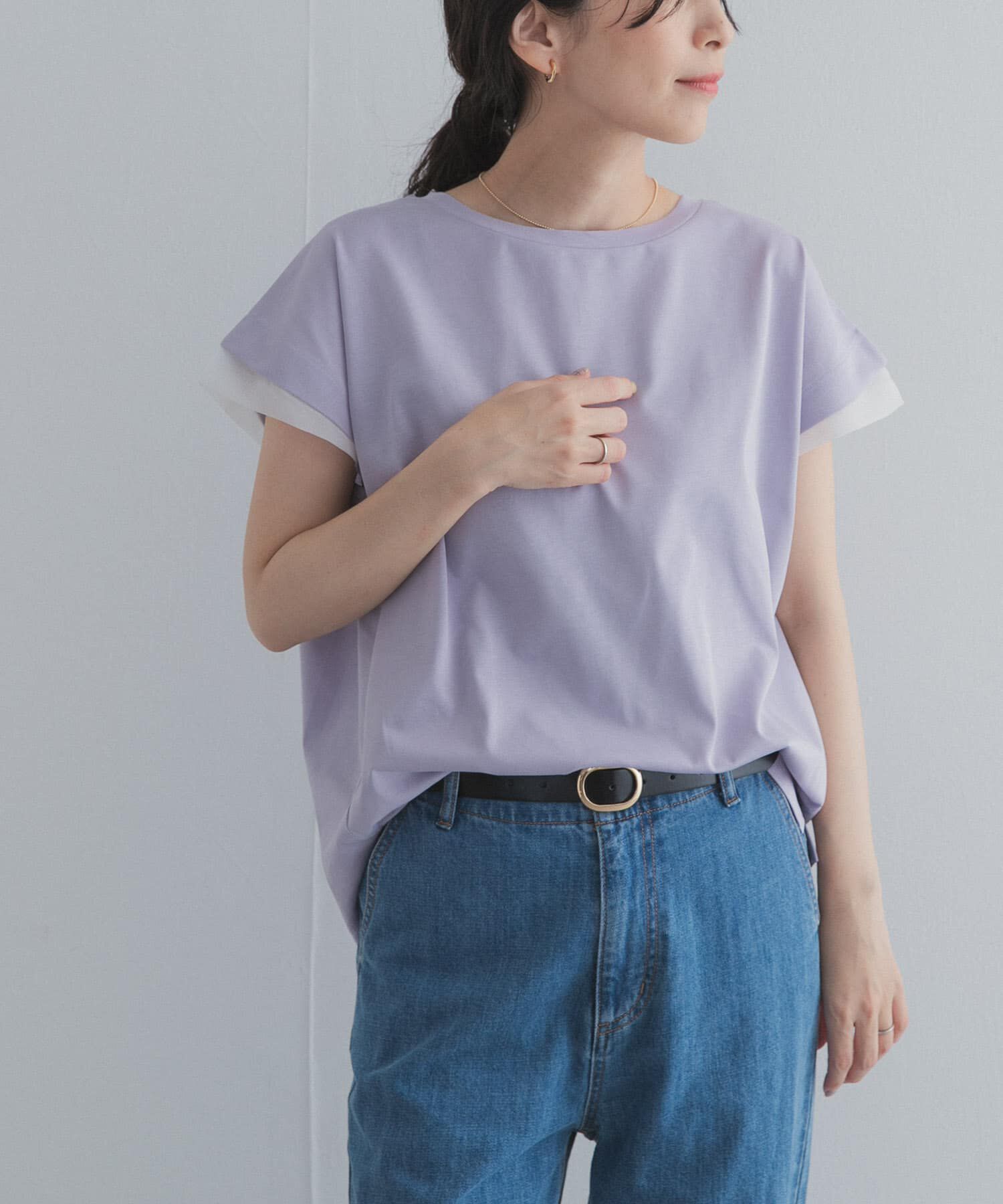 URBAN RESEARCH DOORS「シルケットコットンシアードッキングプルオーバー」|Tシャツ・カットソー|