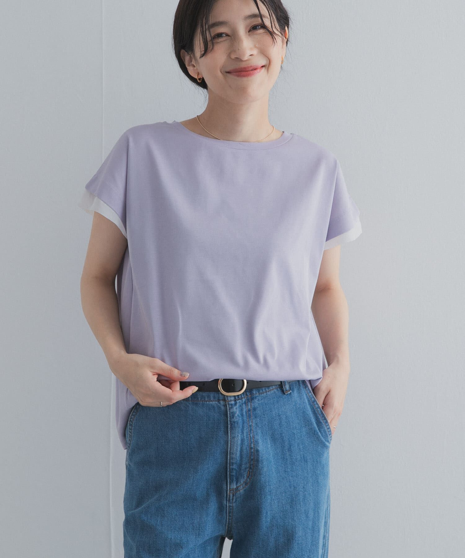 URBAN RESEARCH DOORS「シルケットコットンシアードッキングプルオーバー」|Tシャツ・カットソー|