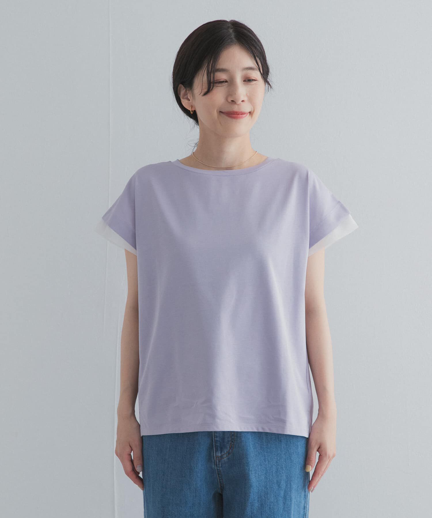 URBAN RESEARCH DOORS「シルケットコットンシアードッキングプルオーバー」|Tシャツ・カットソー|