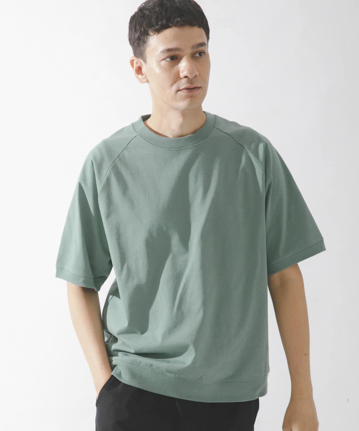 Sonny Label 「『接触冷感』『速乾』ハイスペラグランショートスリーブTシャツ」|Tシャツ・カットソー|グリーン系その他
