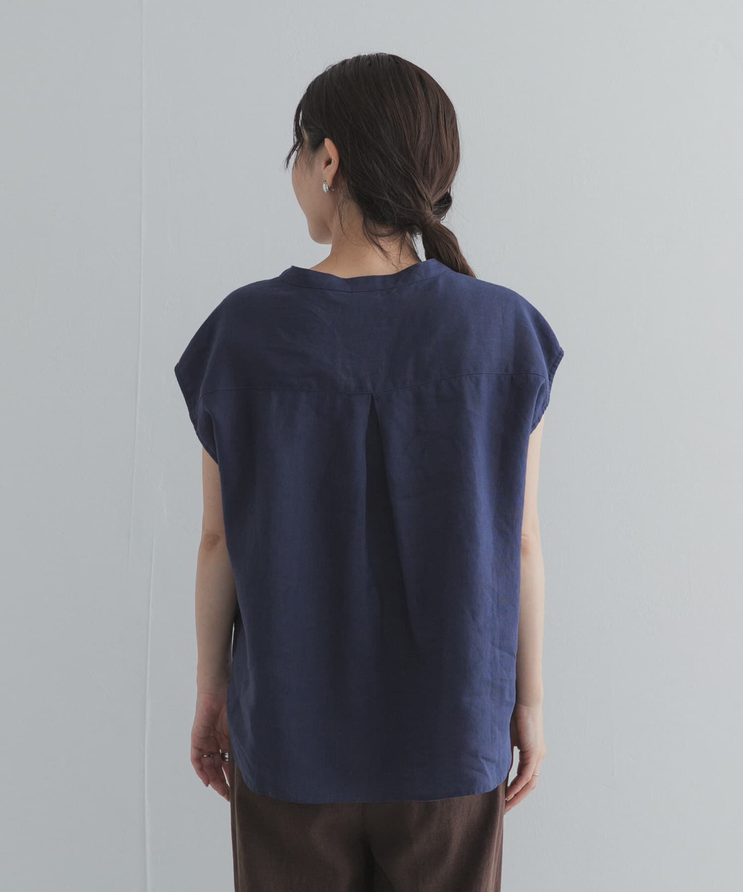 URBAN RESEARCH DOORS「リネンスキッパーフレンチブラウス」|シャツ・ブラウス|