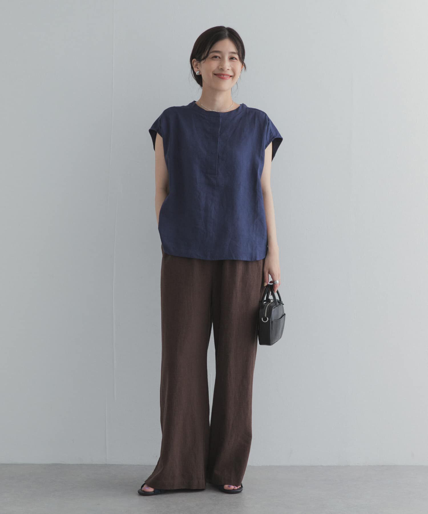 URBAN RESEARCH DOORS「リネンスキッパーフレンチブラウス」|シャツ・ブラウス|