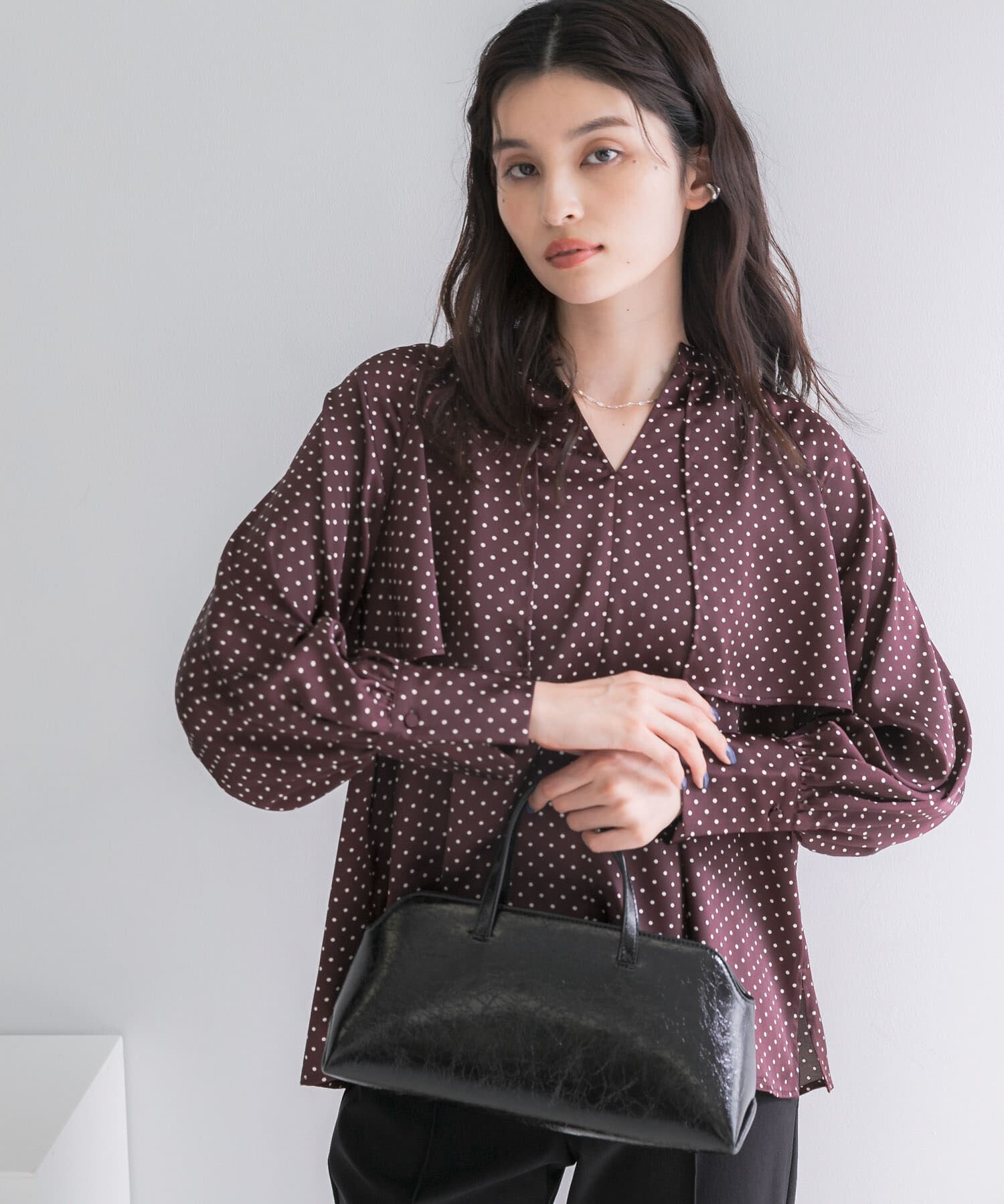 URBAN RESEARCH ROSSO「ケープドットブラウス」|シャツ・ブラウス|