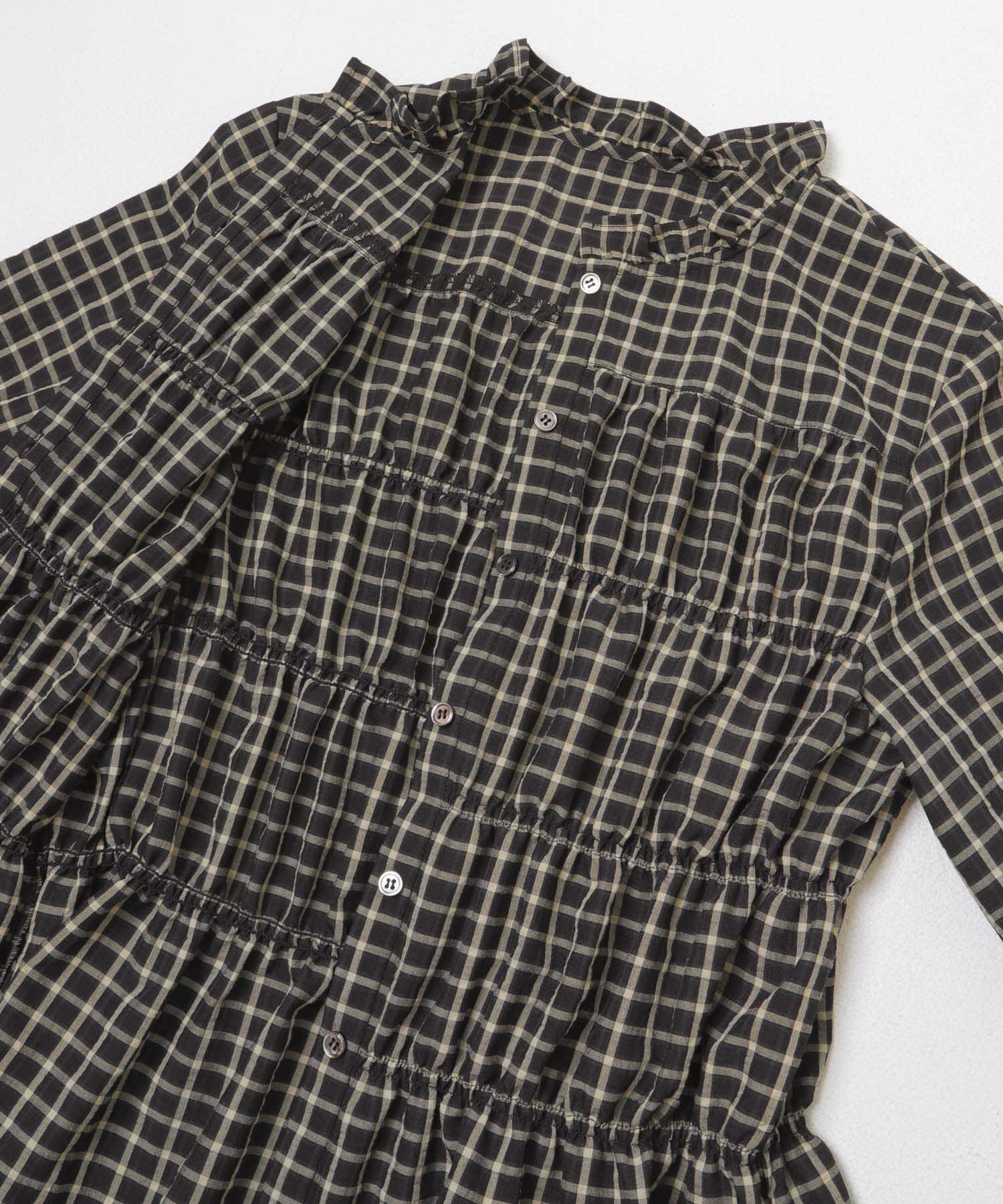URBAN RESEARCH ROSSO「チェックシャーリングブラウス」|シャツ・ブラウス|