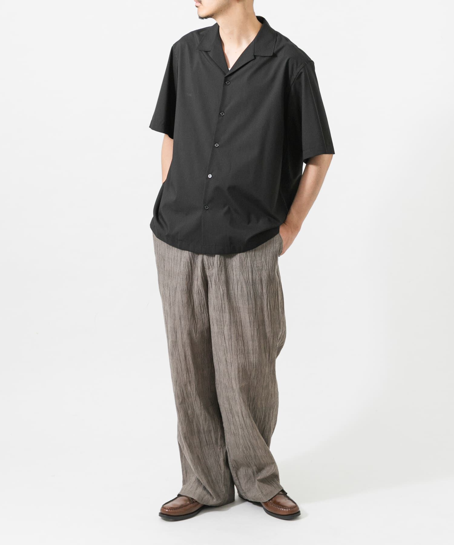 URBAN RESEARCH「TECH BLEND RAYON OPEN COLLAR SHIRTS」|シャツ・ブラウス|