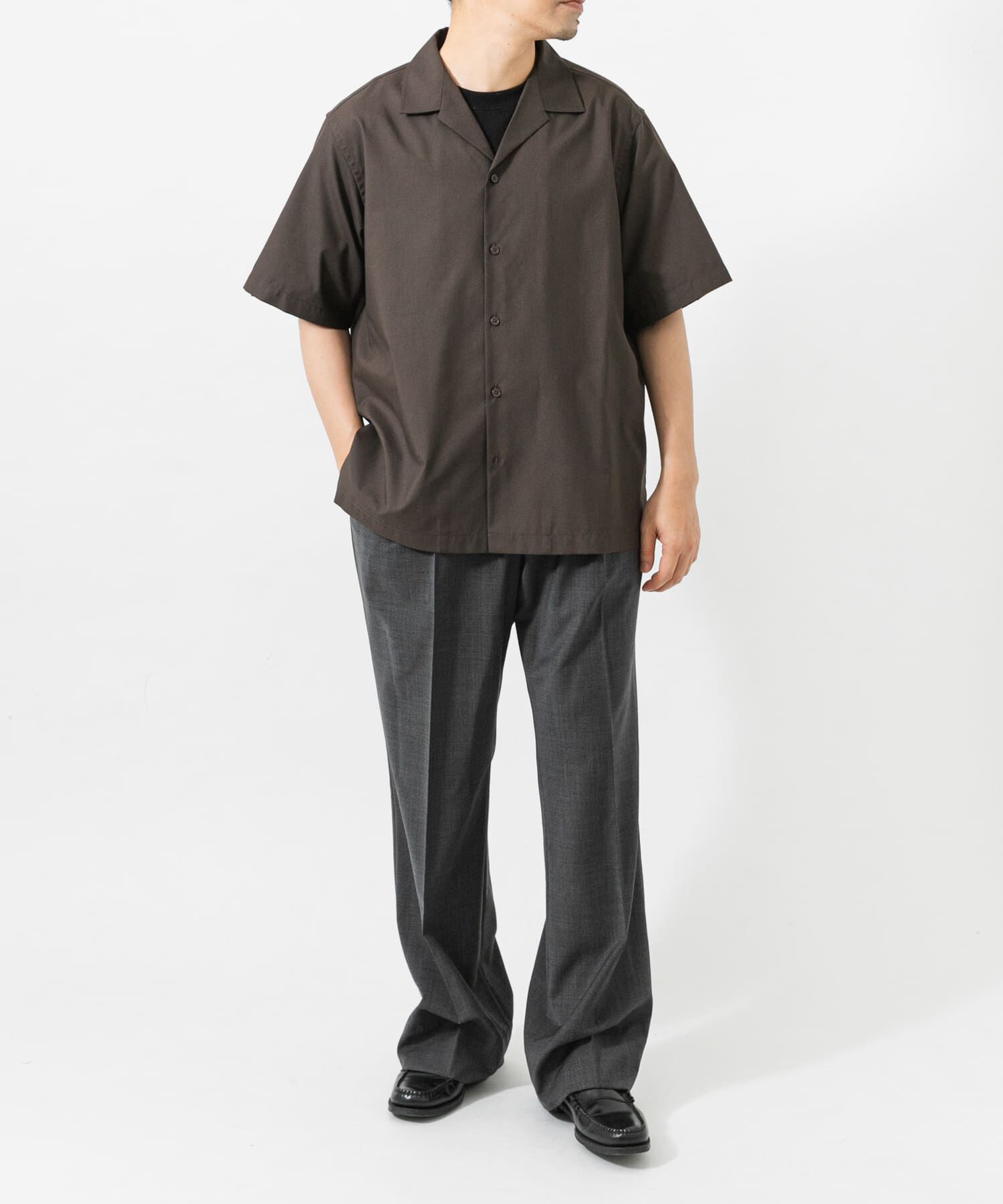 URBAN RESEARCH「TECH BLEND RAYON OPEN COLLAR SHIRTS」|シャツ・ブラウス|